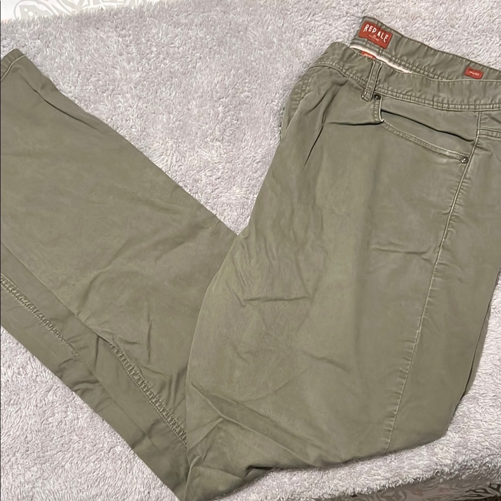 Replay Men's Olive Green Pants